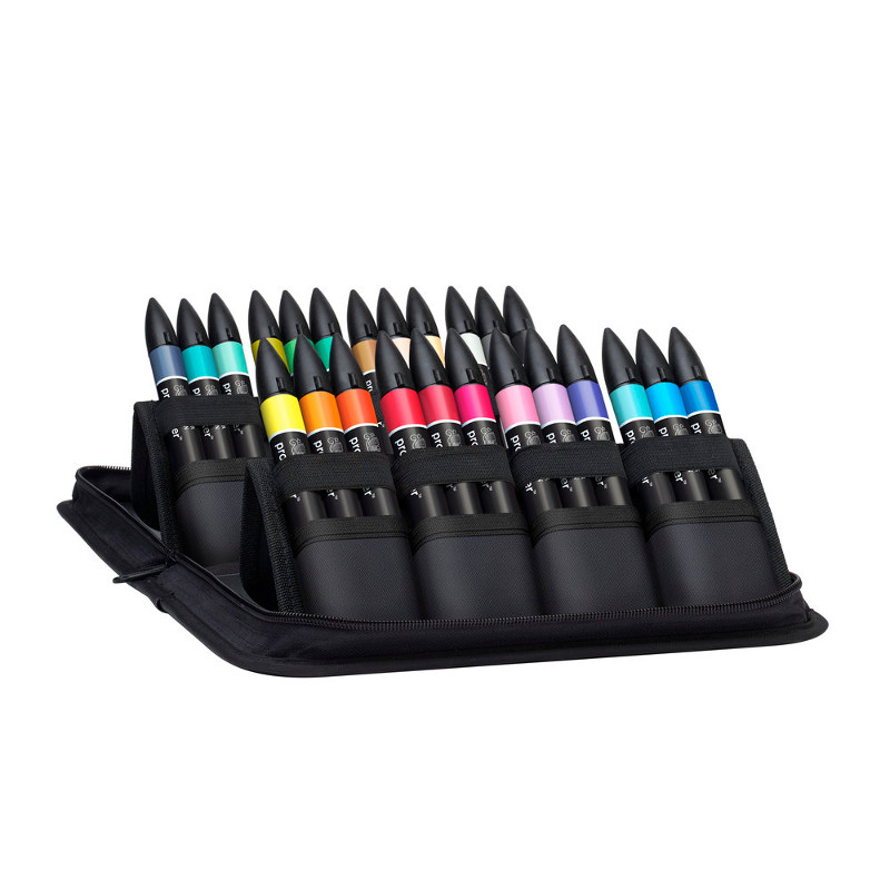 Image of Promarkerset Winsor & Newton 24 Arts & Illustration Wallet set 0290078 884955063439