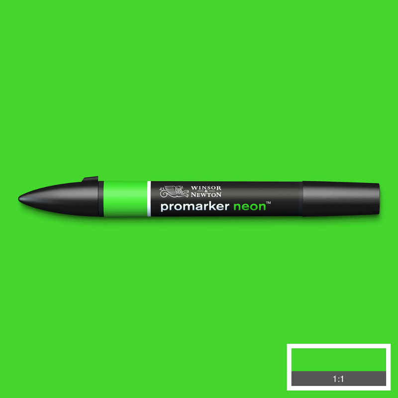 Image of Promarker Winsor & Newton neon glowing green (3F) 0205408 884955069158