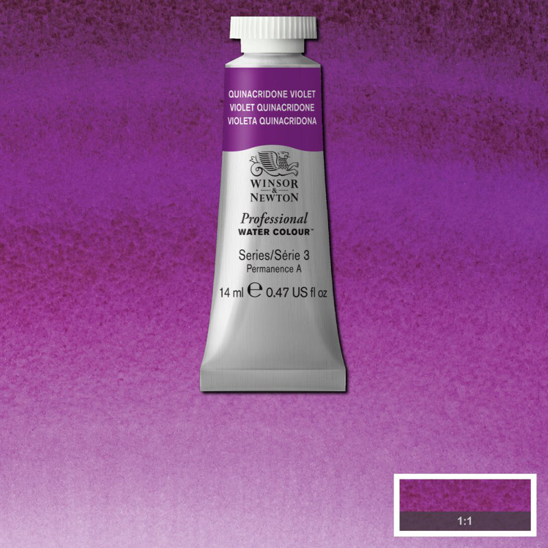 Image of Akvarellfärg Winsor & Newton Prof. 14ml  Quinacridone violet 550 (3F) 105550 884955069493