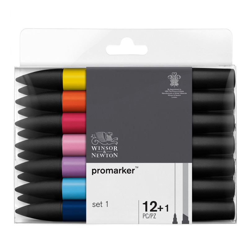Image of Promarkerset Winsor & Newton 12 set 1 0290022 0290137 884955070628