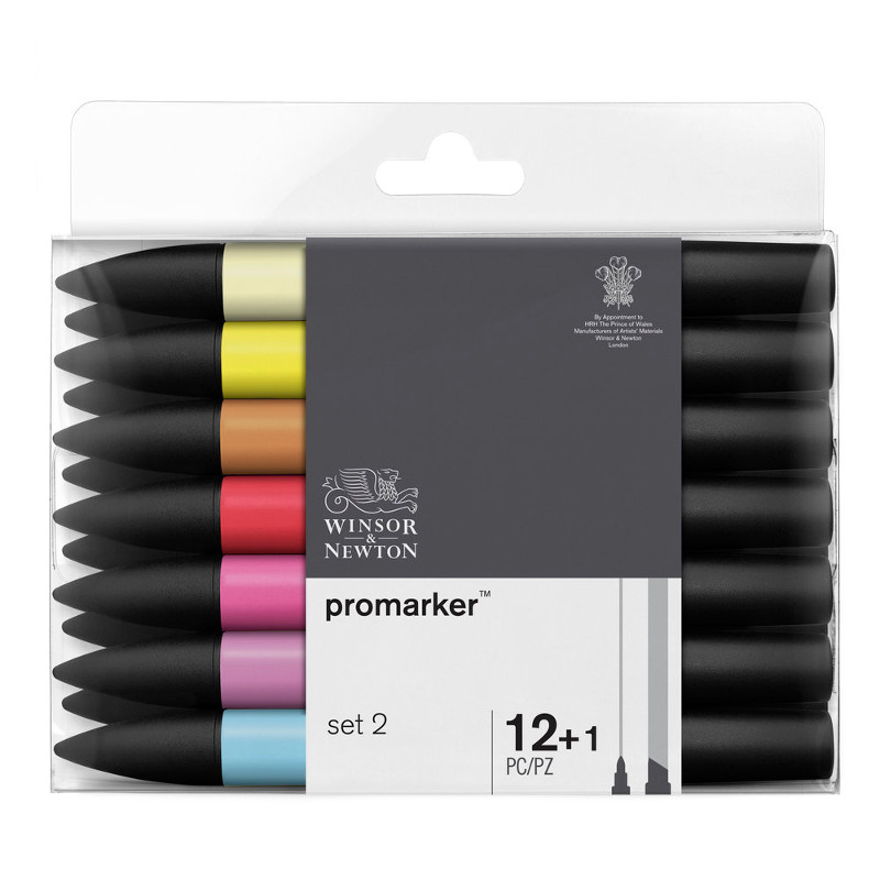 Image of Promarkerset Winsor & Newton 12 set 2 0290023 0290138 884955070635