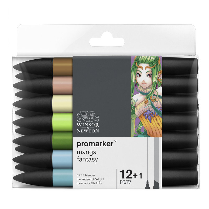 Image of Promarkerset Winsor & Newton 12+ 1 Manga fantasy 0290055 0290142 884955070673