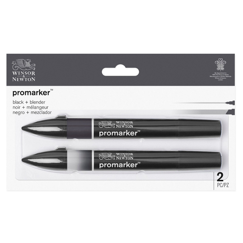 Image of Promarker Winsor & Newton Black & Blender 0290148 884955070734