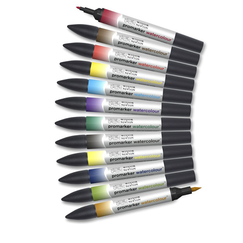 Image of Akvarellmarker set Promarker Watercolour marker set 12 0290165 884955073926