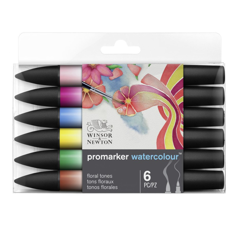 Image of Akvarellmarkerset Promarker Watercolour Floral set 6 0290166 884955073933