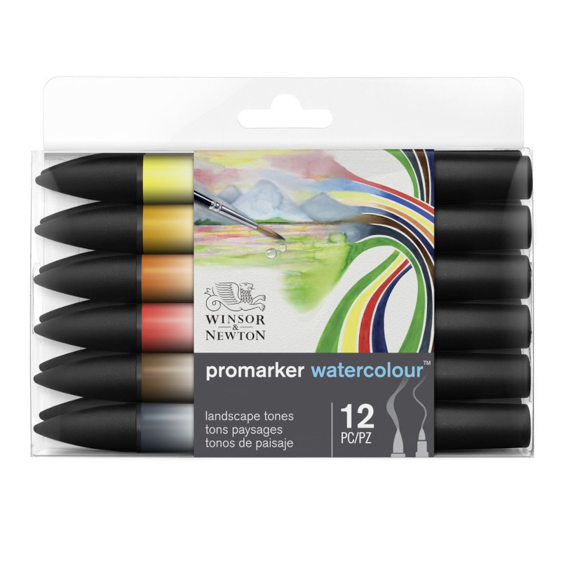 Image of Akvarellmarkerset Promarker Watercolour Landscape set 12 0290167 884955073940