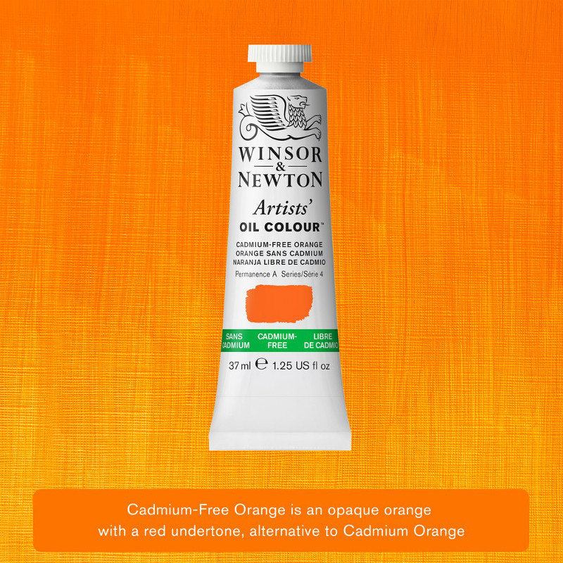 Image of Oljefärg Winsor & Newton Artist 37ml Cadmium-free Orange 899 (3F) S4 1214899 884955074398
