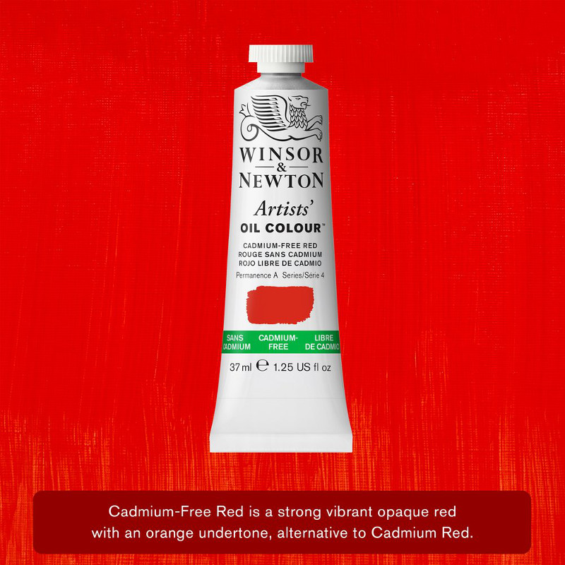 Image of Oljefärg Winsor & Newton Artist 37ml Cadmium-free Red 901 (3F) S4 1214901 884955074411