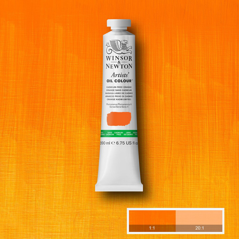 Image of Oljefärg Winsor & Newton Artist 200ml Cadmium-free Orange 899 S4 1237899 884955074459