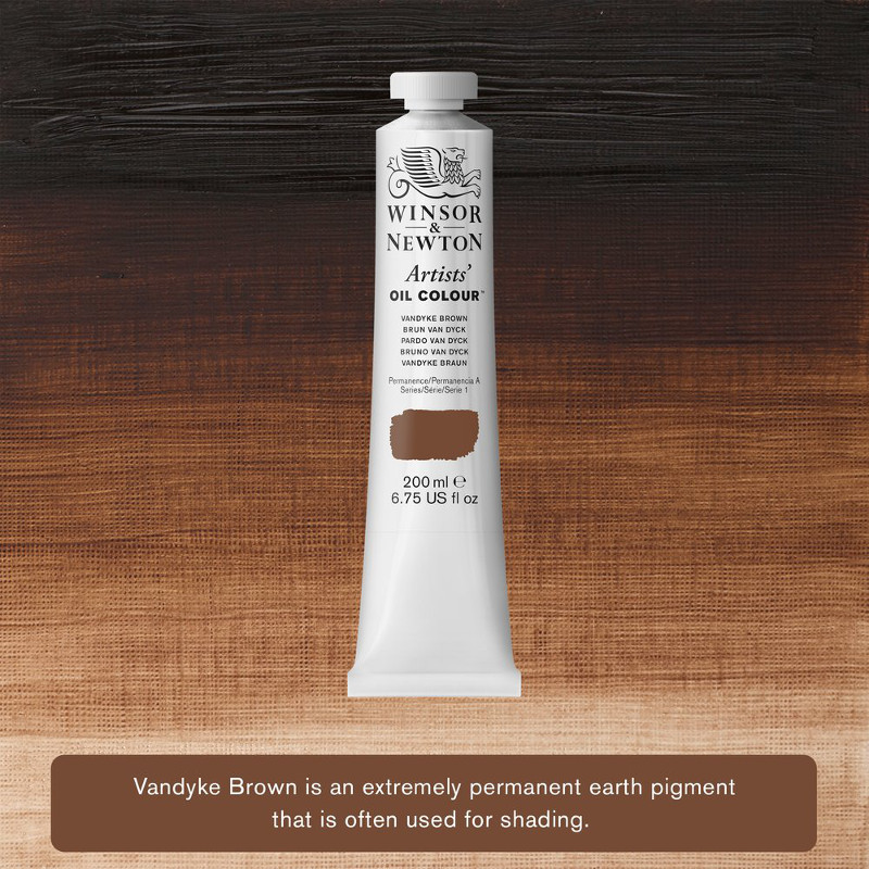 Image of Oljefärg Winsor & Newton Artist 200ml Vandyke Brown 676 S1 1237676 884955074572