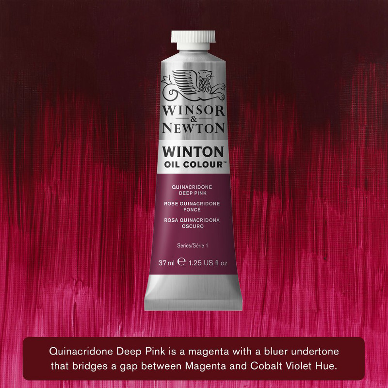 Image of Oljefärg Winton 37ml Quinacridone Deep Pink 250 (3F) 1414250 884955074688