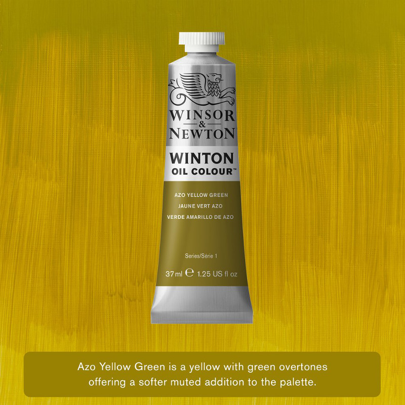 Image of Oljefärg Winton 37ml Azo Yellow Green 280 (3F) 1414280 884955074695