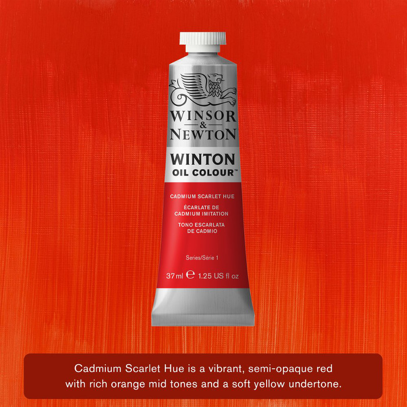 Image of Oljefärg Winton 37ml Cadmium Scarlet Hue 107 (3F) 1414107 884955074701