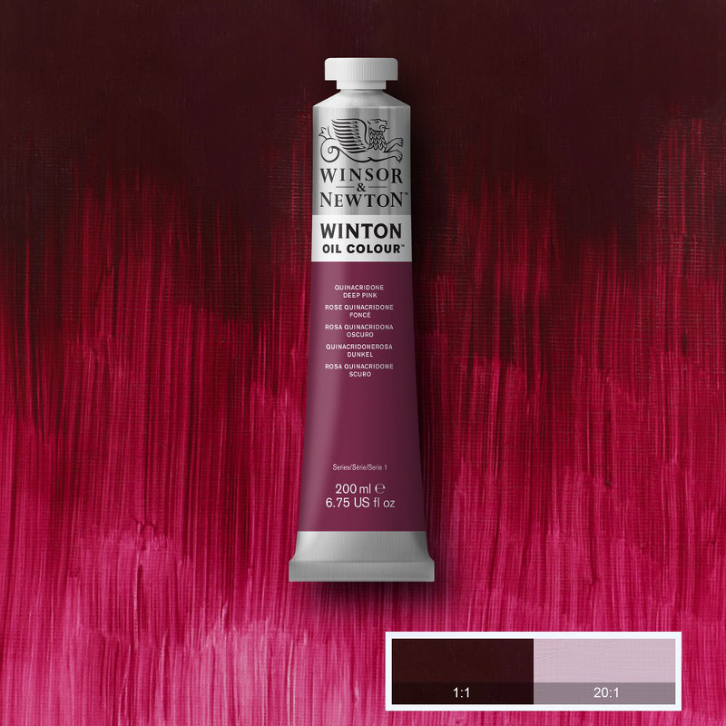 Image of Oljefärg Winton 200ml Quinacridone Deep Pink 250 1437250 884955074763