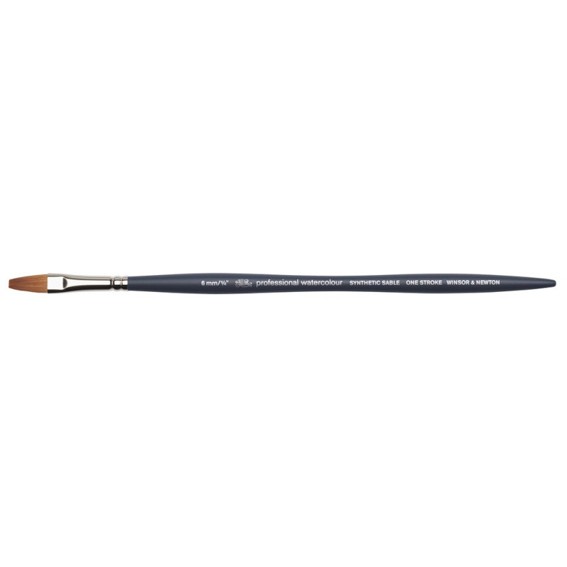 Image of Syntetpensel W&N Professional Watercolour One Stroke 1/4" 5011606 884955075227