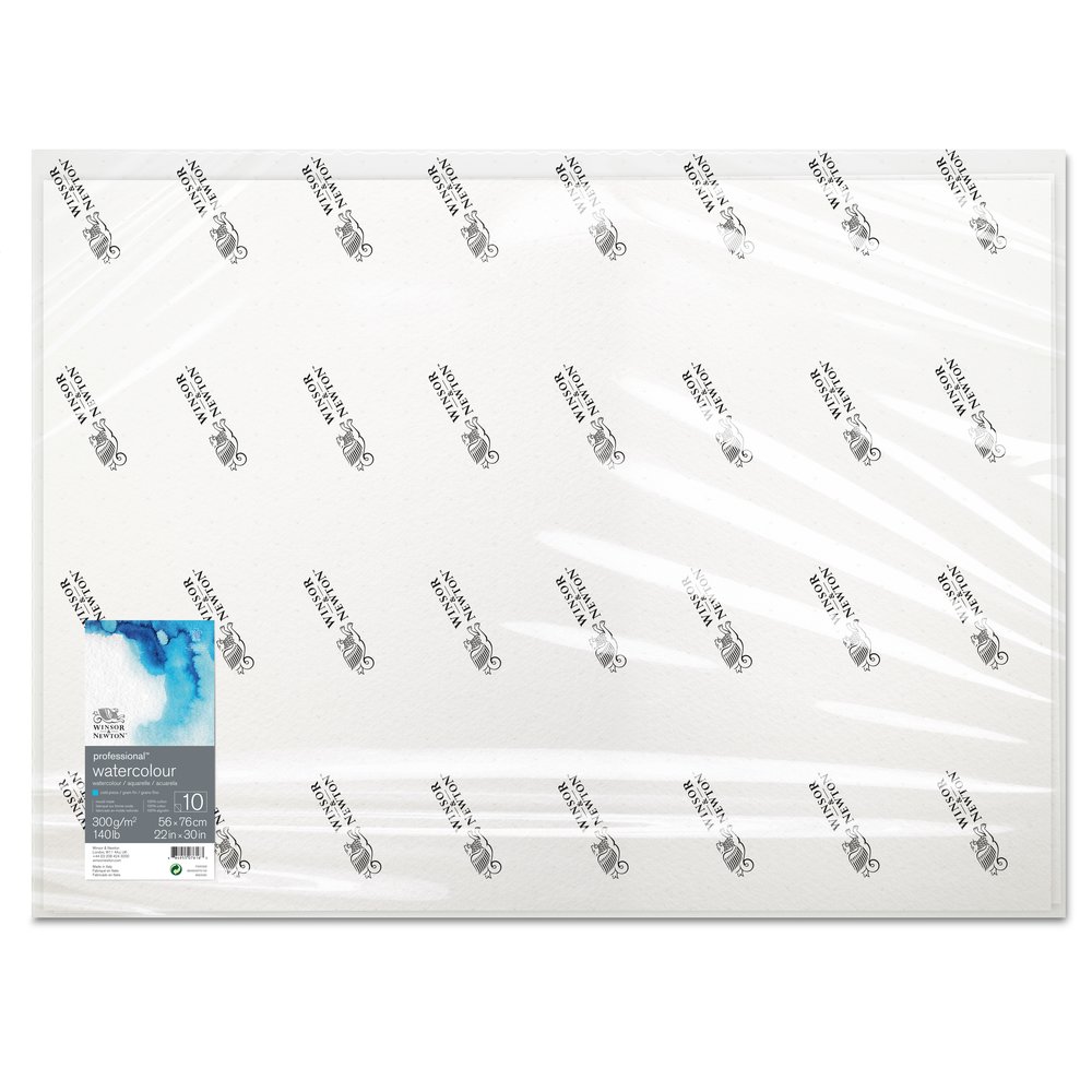 Image of Akvarellpapper Winsor & Newton Premium 56x76cm 300g Cold Press (10F) 6663282 884955076163