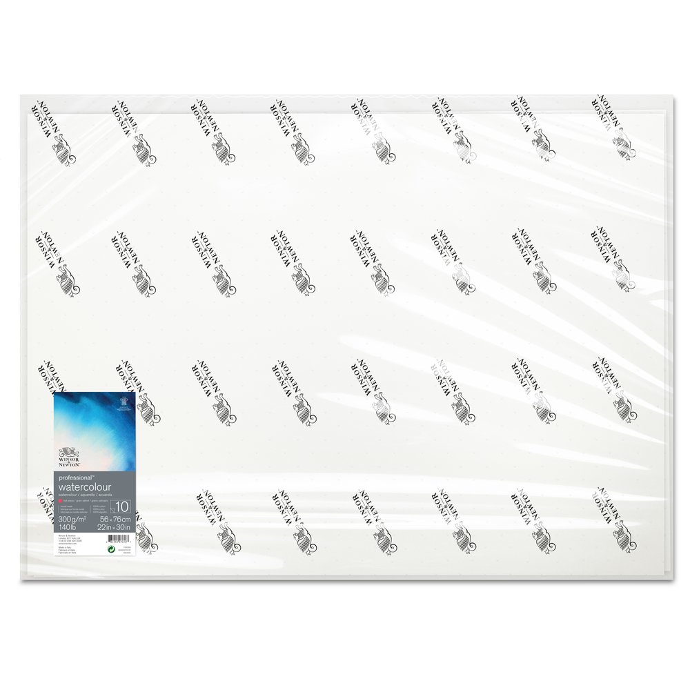 Image of Akvarellpapper Winsor & Newton Premium 56x76cm 300g Hot Press (10F) 6663284 884955076187