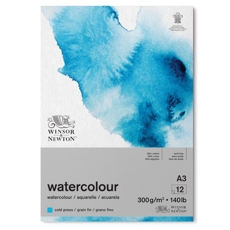 Image of Akvarellblock Winsor & Newton Classic Limmat 300g A3 12ark (3F) 6667007 884955076613
