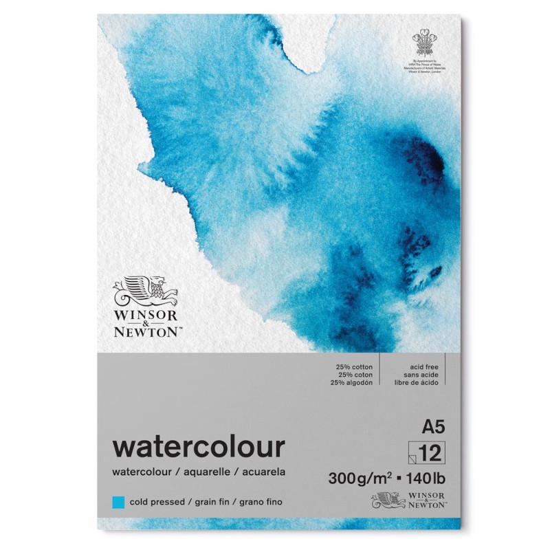 Image of Akvarellblock Winsor & Newton Classic Limmat 300g A5 12ark (6F) 6667008 884955076620