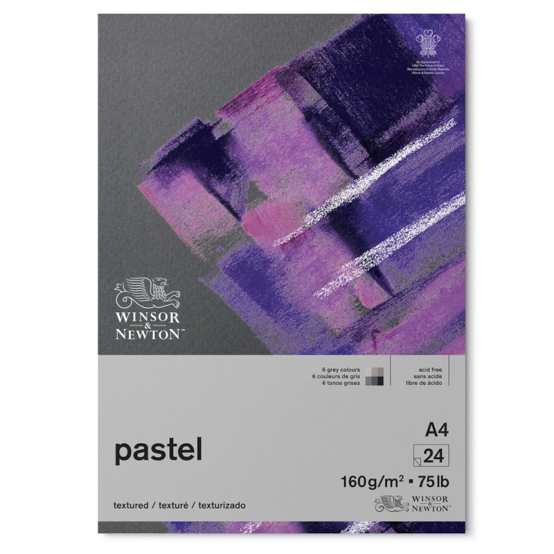 Image of Pastellblock Winsor & Newton Grey 160g A4 24ark (6F) 6660767 884955076965