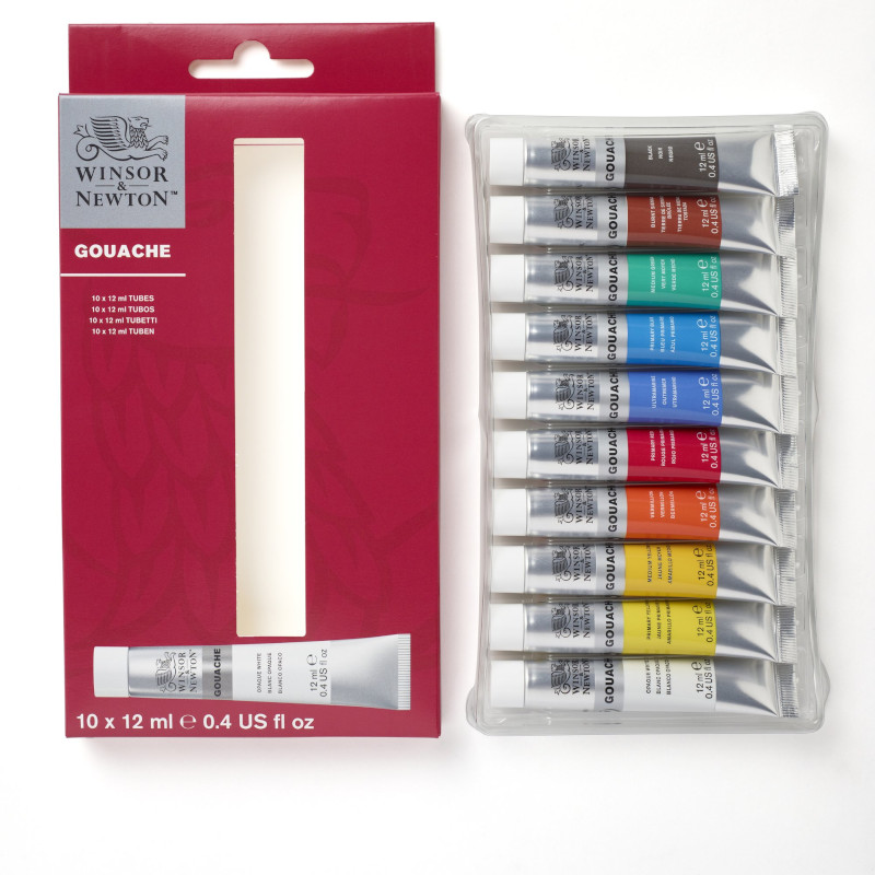 Image of Gouachefärgset Winsor & Newton 10X12ML ACCESS SET 0890001 884955080184