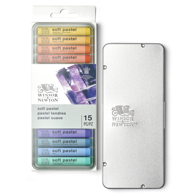 Image of Mjukpastellset Winsor & Newton SOFT PASTEL X15 BOX 1790001 884955080566