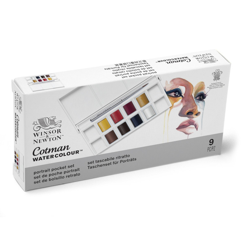 Image of Akvarellset Cotman 8HP PORTRAIT POCKET SET 0390670 884955081112