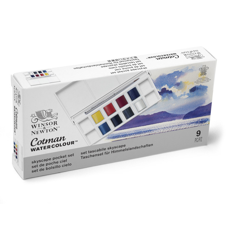 Image of Akvarellset Cotman 8HP SKYSCAPE POCKET SET 0390672 884955081136