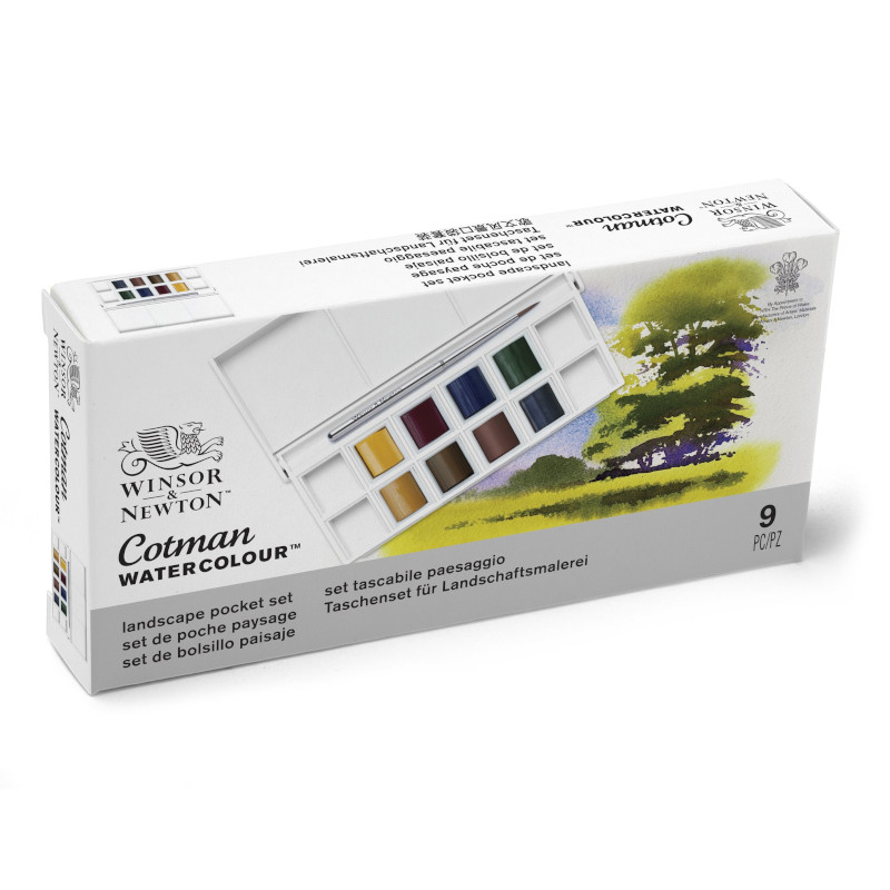 Image of Akvarellset Cotman 8HP LANDSCAPE POCKET SET 0390673 884955081143