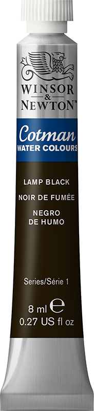 Image of Akvarellfärg Cotman 8ml  Lamp black 337 (3F) 0303337 884955085011