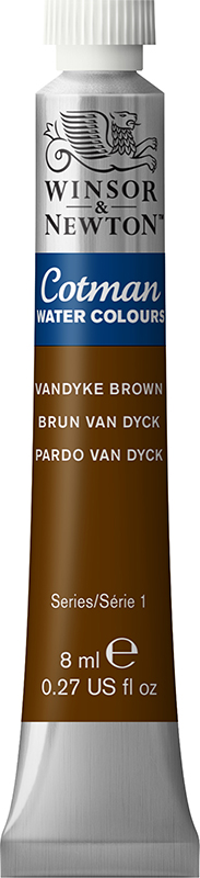 Image of Akvarellfärg Cotman 8ml  Vandyke brown 676 (3F) 0303676 884955085165