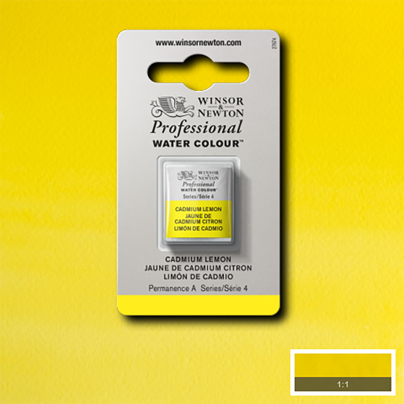Image of Akvarellfärg Winsor & Newton Prof. 1/2-kopp  Cadmium lemon 086 S4 101086 884955085660
