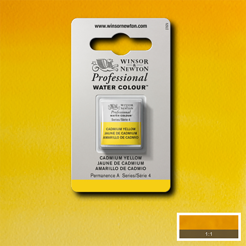 Image of Akvarellfärg Winsor & Newton Prof. 1/2-kopp  Cadmium yellow 108 S4 101108 884955085707
