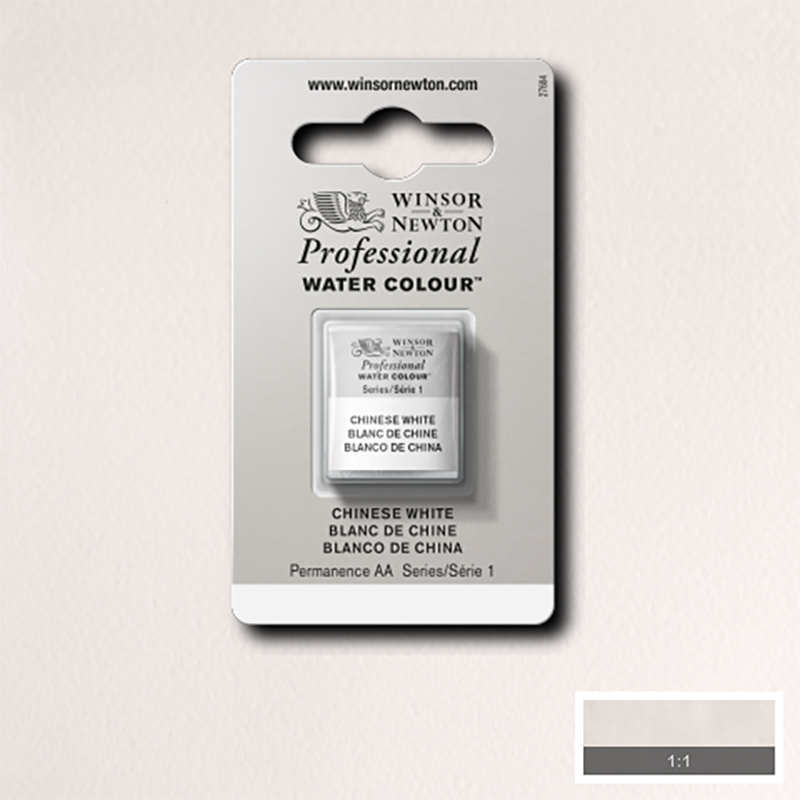 Image of Akvarellfärg Winsor & Newton Prof. 1/2-kopp  Chinese white 150 S1 101150 884955085752