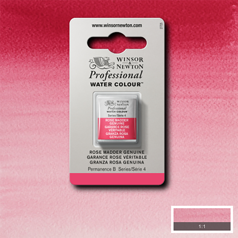Image of Akvarellfärg Winsor & Newton Prof. 1/2-kopp  Rose madder genuine 587 S4 101587 884955086162