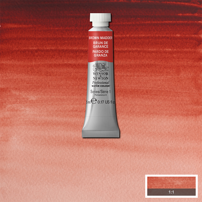 Image of Akvarellfärg Winsor & Newton Prof. 5ml  Brown madder 056 (3F) S1 102056 884955086704