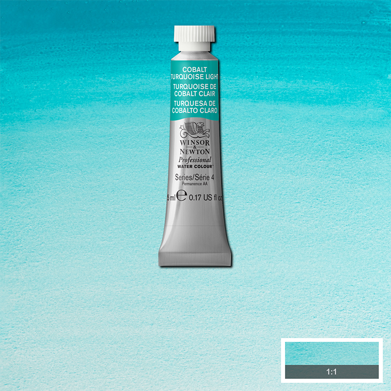 Image of Akvarellfärg Winsor & Newton Prof. 5ml  Cobalt turquoise light 191 (3F) S4 102191 884955086735