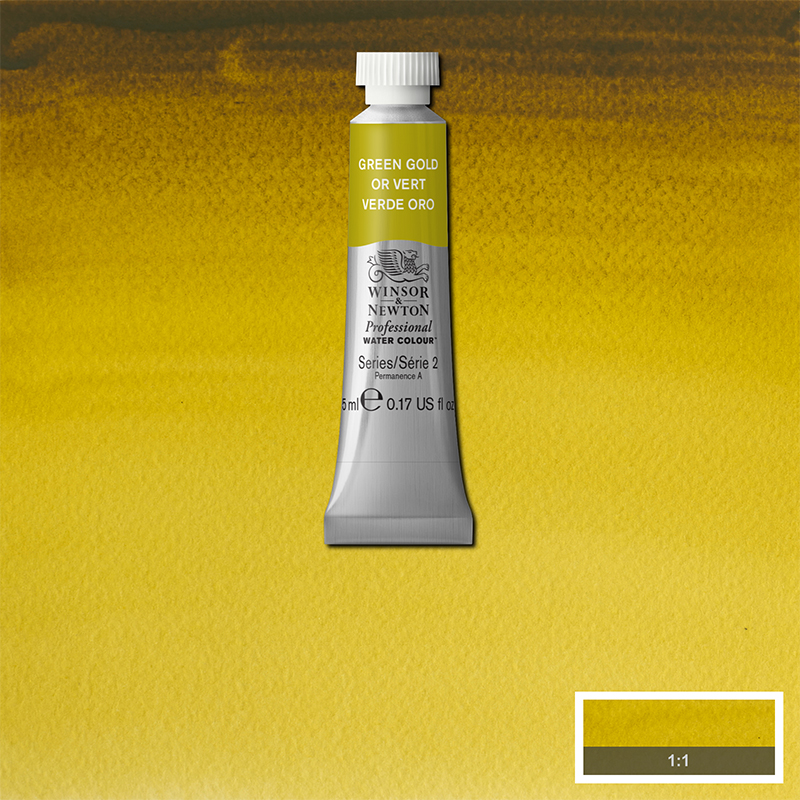 Image of Akvarellfärg Winsor & Newton Prof. 5ml  Green gold 294 (3F) S2 102294 884955086759