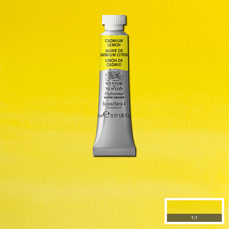Image of Akvarellfärg Winsor & Newton Prof. 5ml  Cadmium lemon 086 (3F) S4 102086 884955087046