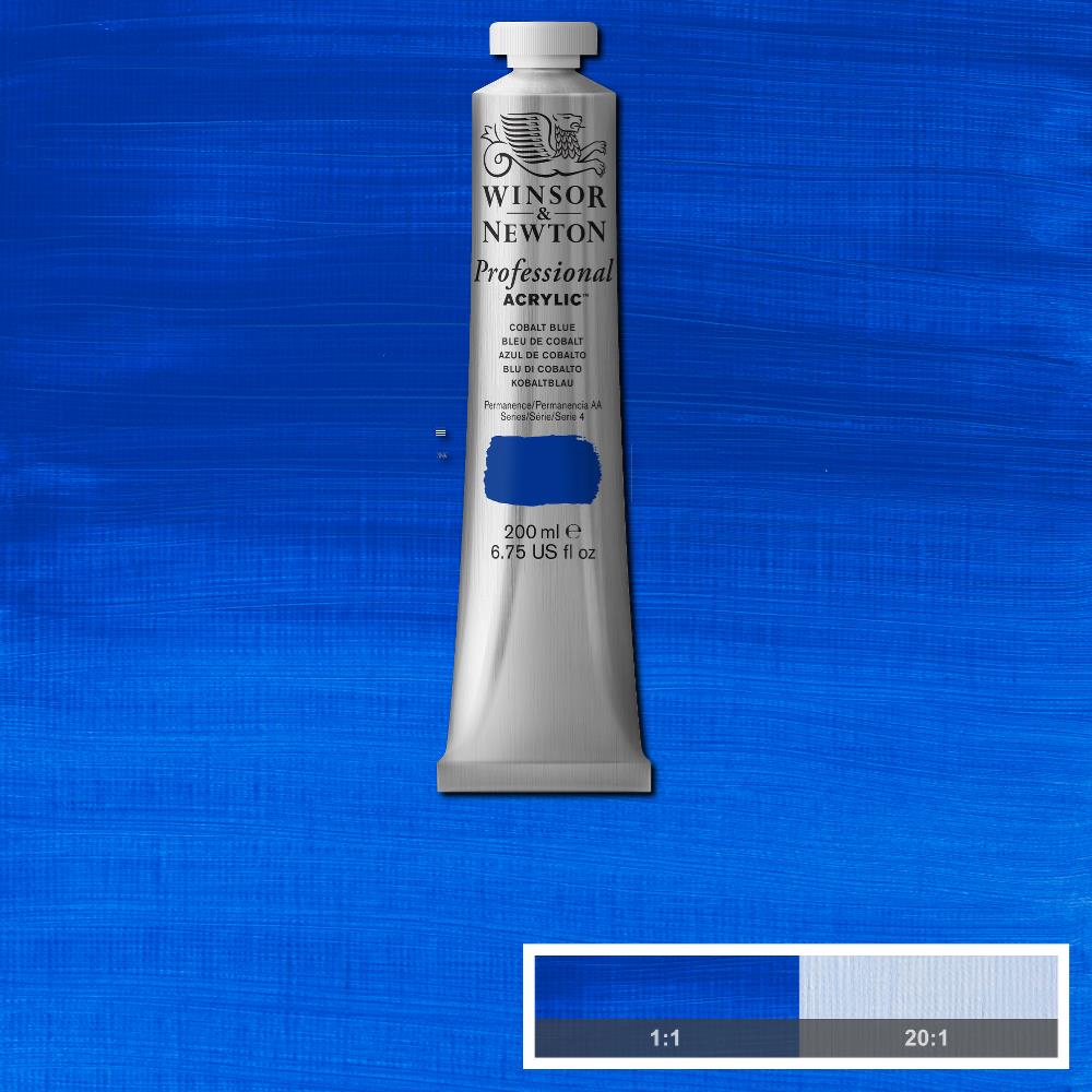 Image of Akrylfärg Winsor & Newton Prof. 200ml  Cobalt Blue    178 S4 2337178 884955088937