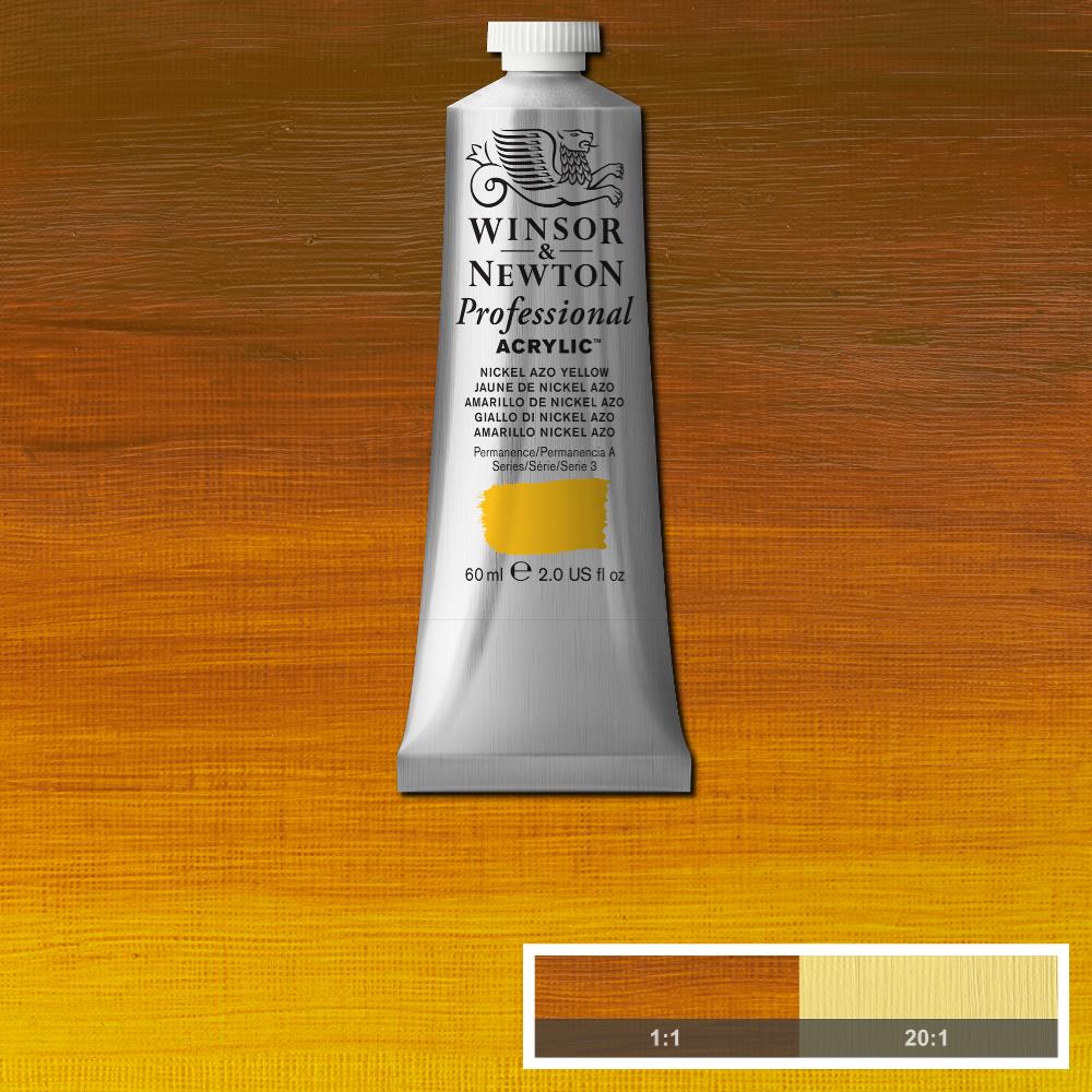 Image of Akrylfärg Winsor & Newton Prof. 60ml  Nickel Azo Yellow 439 (3F) S3 2320439 884955088968