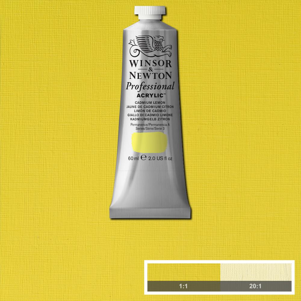 Image of Akrylfärg Winsor & Newton Prof. 60ml  Cadmium Lemon 086 (3F) S3 2320086 884955088982