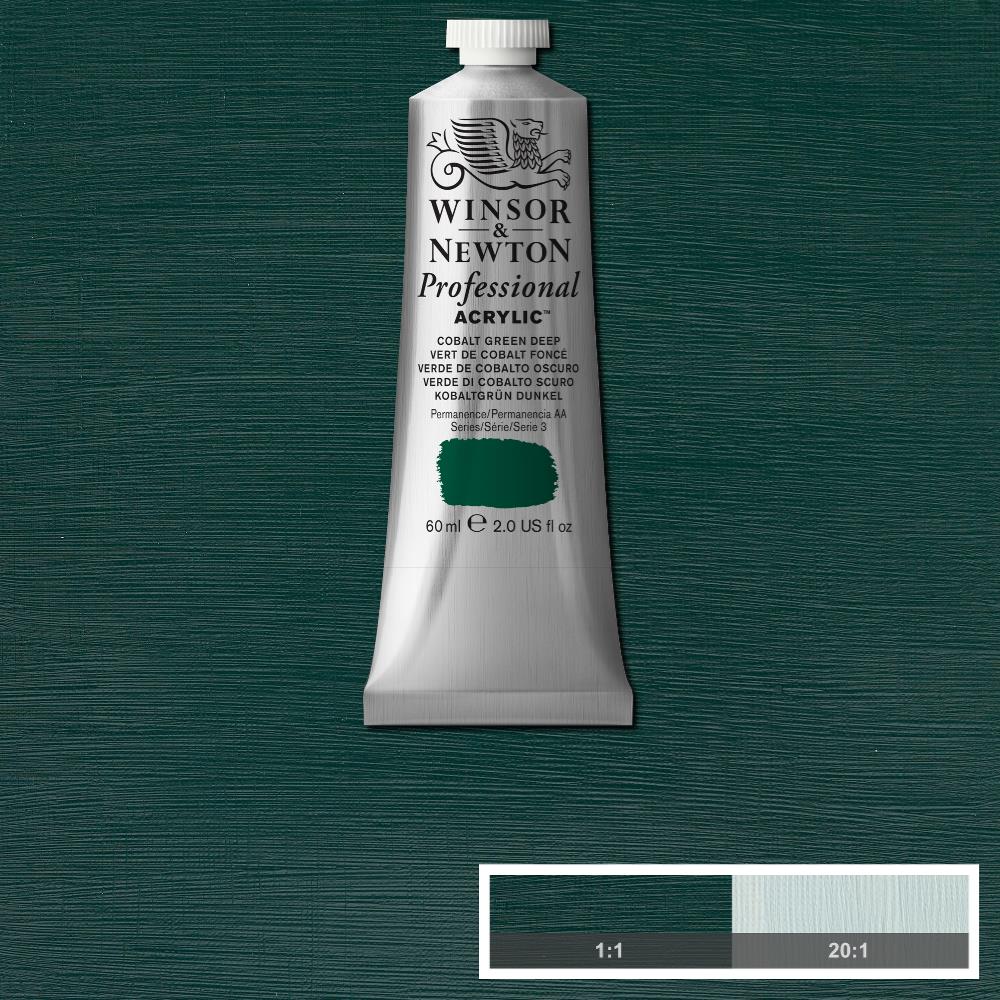 Image of Akrylfärg Winsor & Newton Prof. 60ml  Cobalt Green Deep 185 (3F) S3 2320185 884955089088
