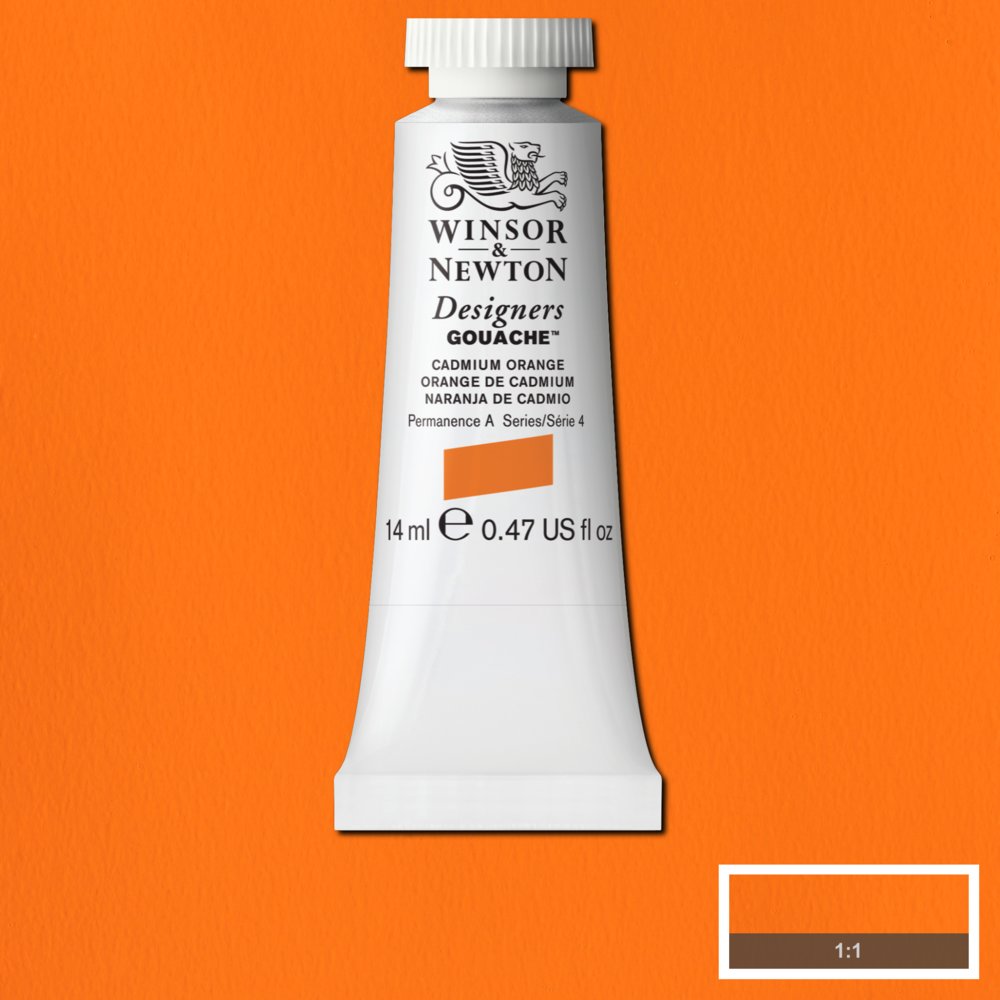 Image of Gouachefärg Winsor & Newton 14ml  Cadmium orange 089 (3F) S4 605089 884955089200