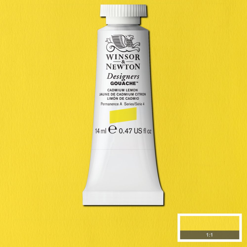 Image of Gouachefärg Winsor & Newton 14ml  Cadmium lemon 086 (3F) S4 605086 884955089224