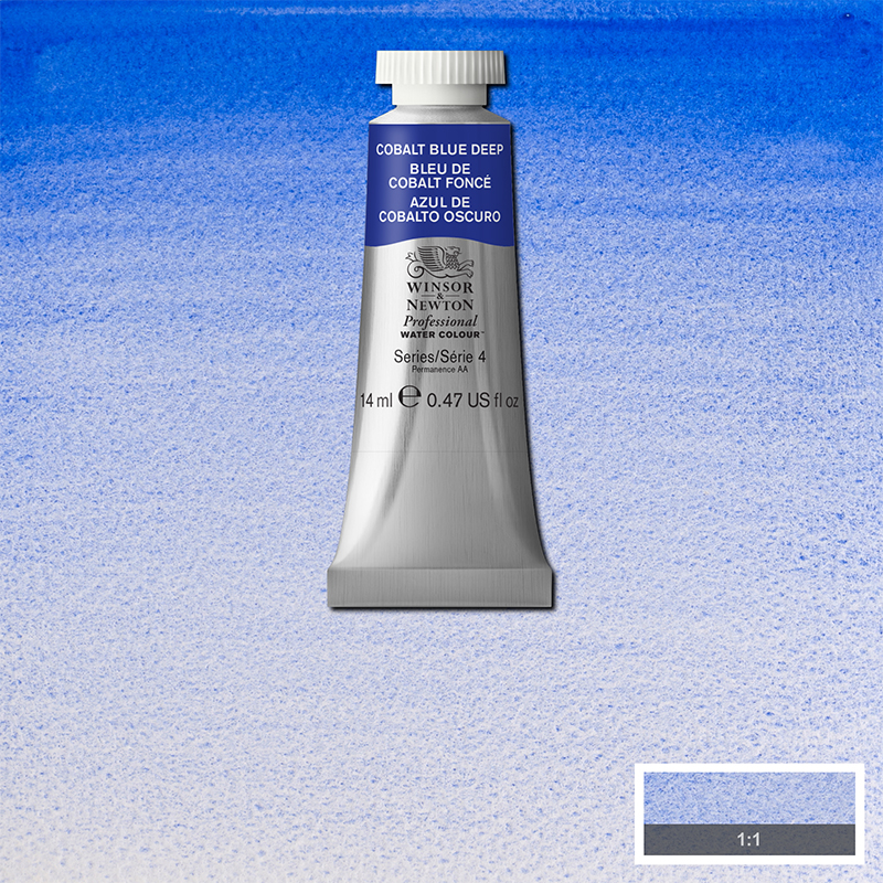 Image of Akvarellfärg Winsor & Newton Prof. 14ml  Cobalt blue deep 180 (3F) S4 105180 884955089521