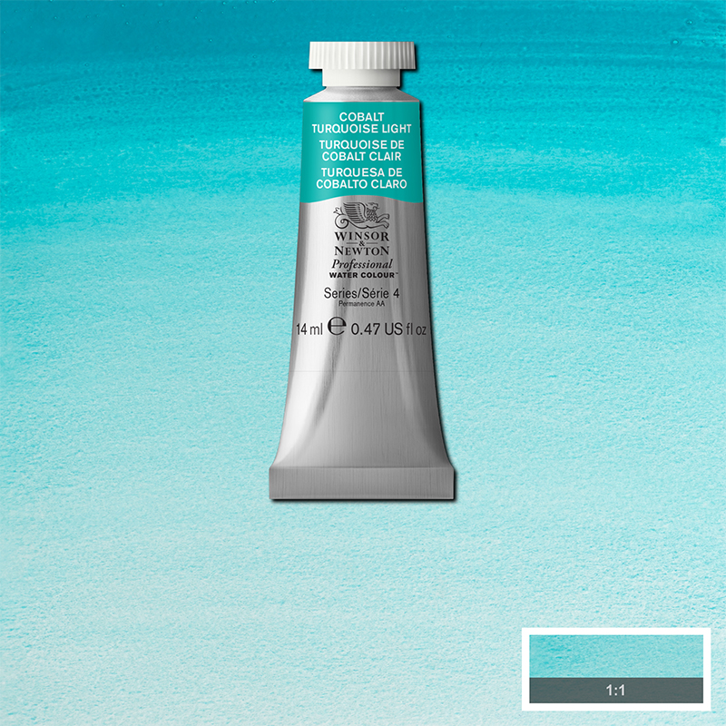 Image of Akvarellfärg Winsor & Newton Prof. 14ml  Cobalt turquoise light 191 (3F) S4 105191 884955089538