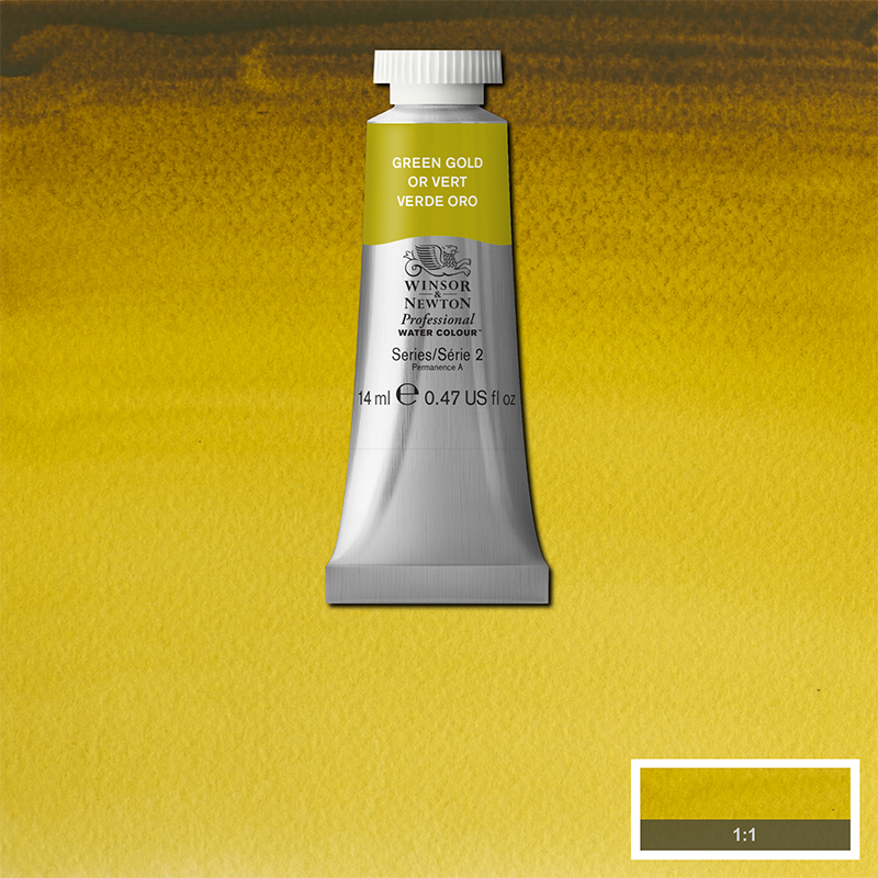 Image of Akvarellfärg Winsor & Newton Prof. 14ml  Green gold 294 (3F) S2 105294 884955089545
