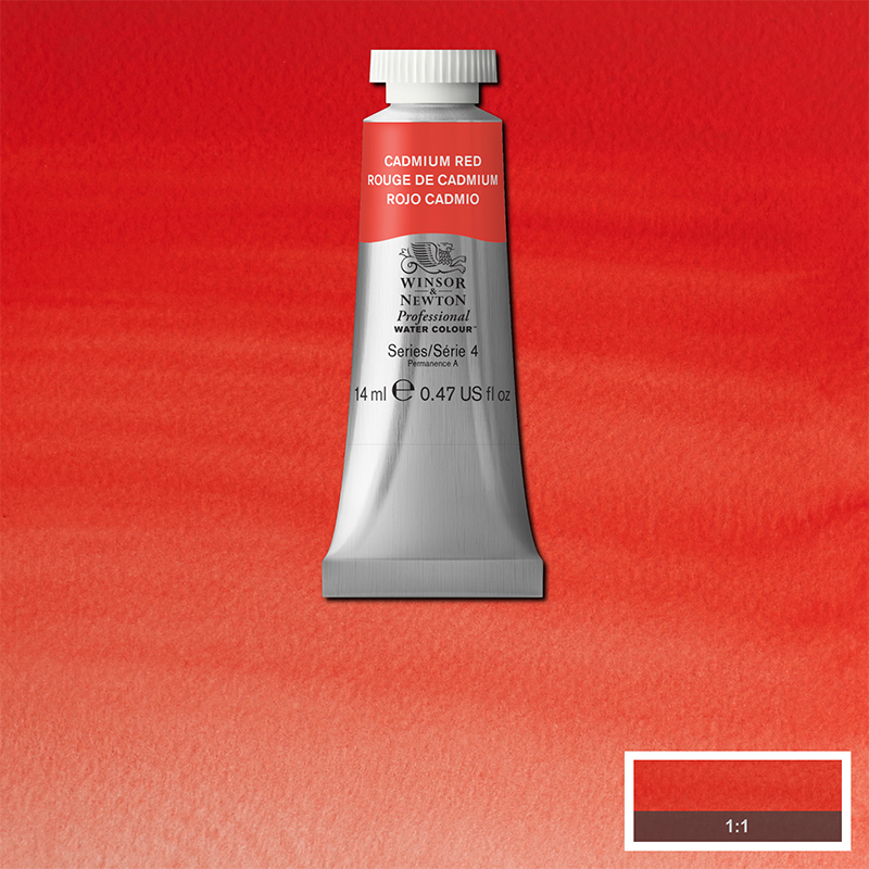 Image of Akvarellfärg Winsor & Newton Prof. 14ml  Cadmium red 094 (3F) * S4 105094 884955089576