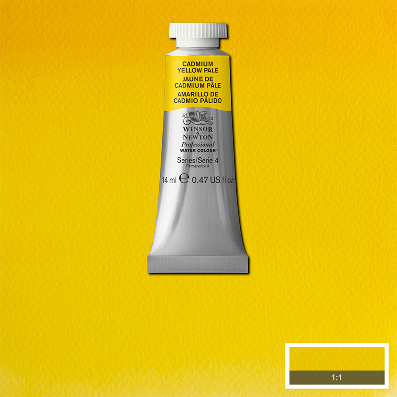 Image of Akvarellfärg Winsor & Newton Prof. 14ml  Cadmium yellow pale 118 (3F) S4 105118 884955089620
